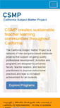Mobile Screenshot of csmp.ucop.edu